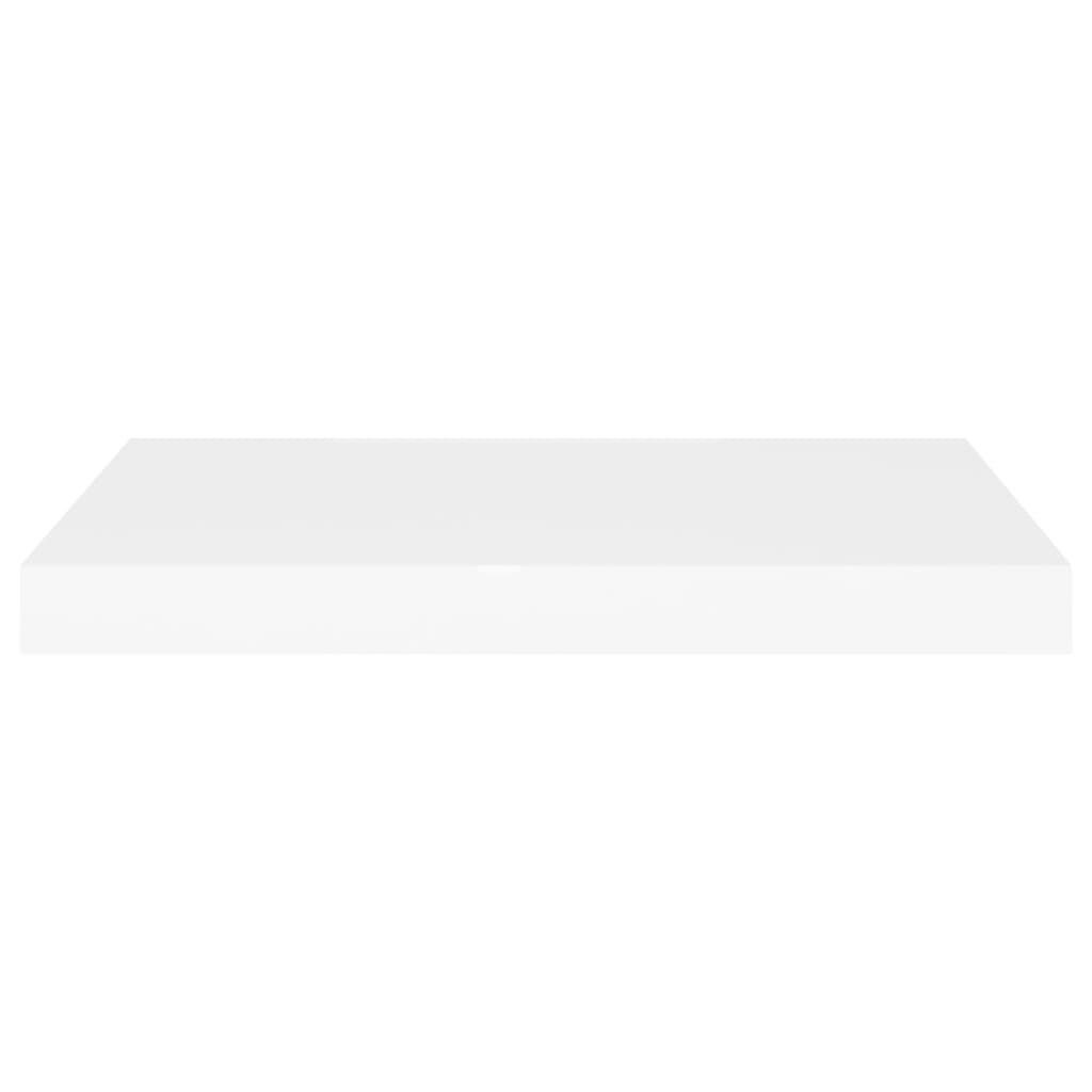 vidaXL Floating Wall Shelf White 60x23.5x3.8 cm MDF