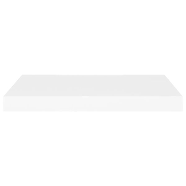 vidaXL Floating Wall Shelf White 60x23.5x3.8 cm MDF