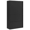 vidaXL File Cabinet Black 105x40x180 cm Steel
