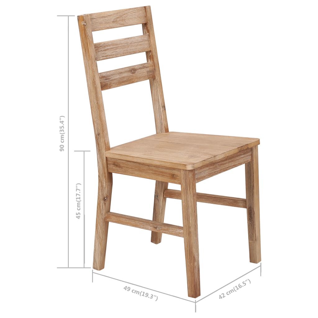 vidaXL 7 Piece Dining Set Solid Acacia Wood