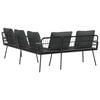 vidaXL Sofa with Cushion Grey x x Metal