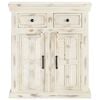 vidaXL Sideboard White 65x30x75 cm Solid Mango Wood