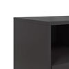 vidaXL TV Cabinet Black 100.5x39x60.5 cm Steel