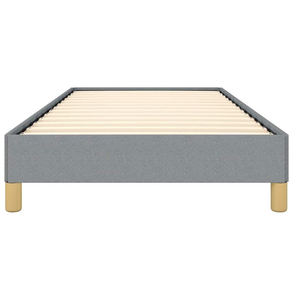 vidaXL Bed Frame without Mattress Light Grey 100x203 cm Twin XL Fabric