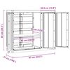vidaXL Outdoor Storage Cabinet Grey and Black 97x37x85 cm PP