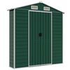 vidaXL Garden Shed Green 191x130x198 cm Galvanised Steel