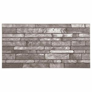 vidaXL 3D Wall Panels with Dark Grey Brick Design 10 pcs EPS