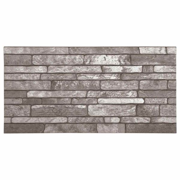 vidaXL 3D Wall Panels with Dark Grey Brick Design 10 pcs EPS