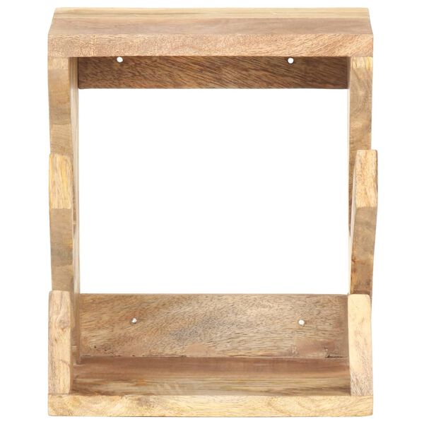 vidaXL Wall Mounted Skateboard Holder 25x20x30 cm Solid Mango Wood