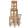 vidaXL Garden Stools 3 pcs Bamboo