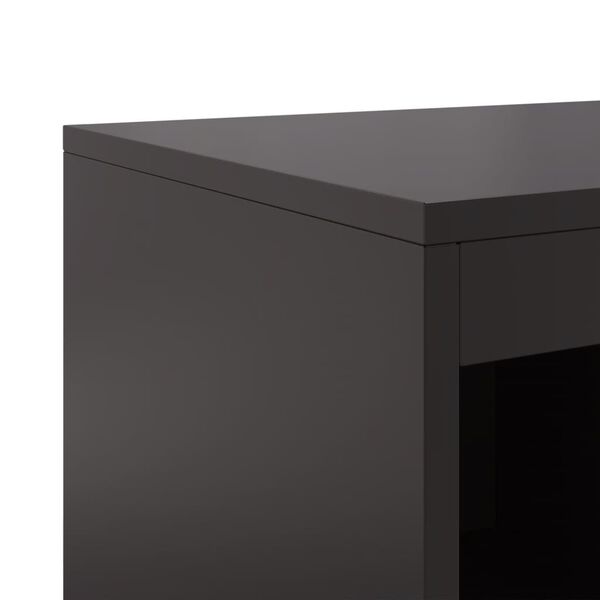 vidaXL Sideboard Black 100.5x39x107 cm Steel