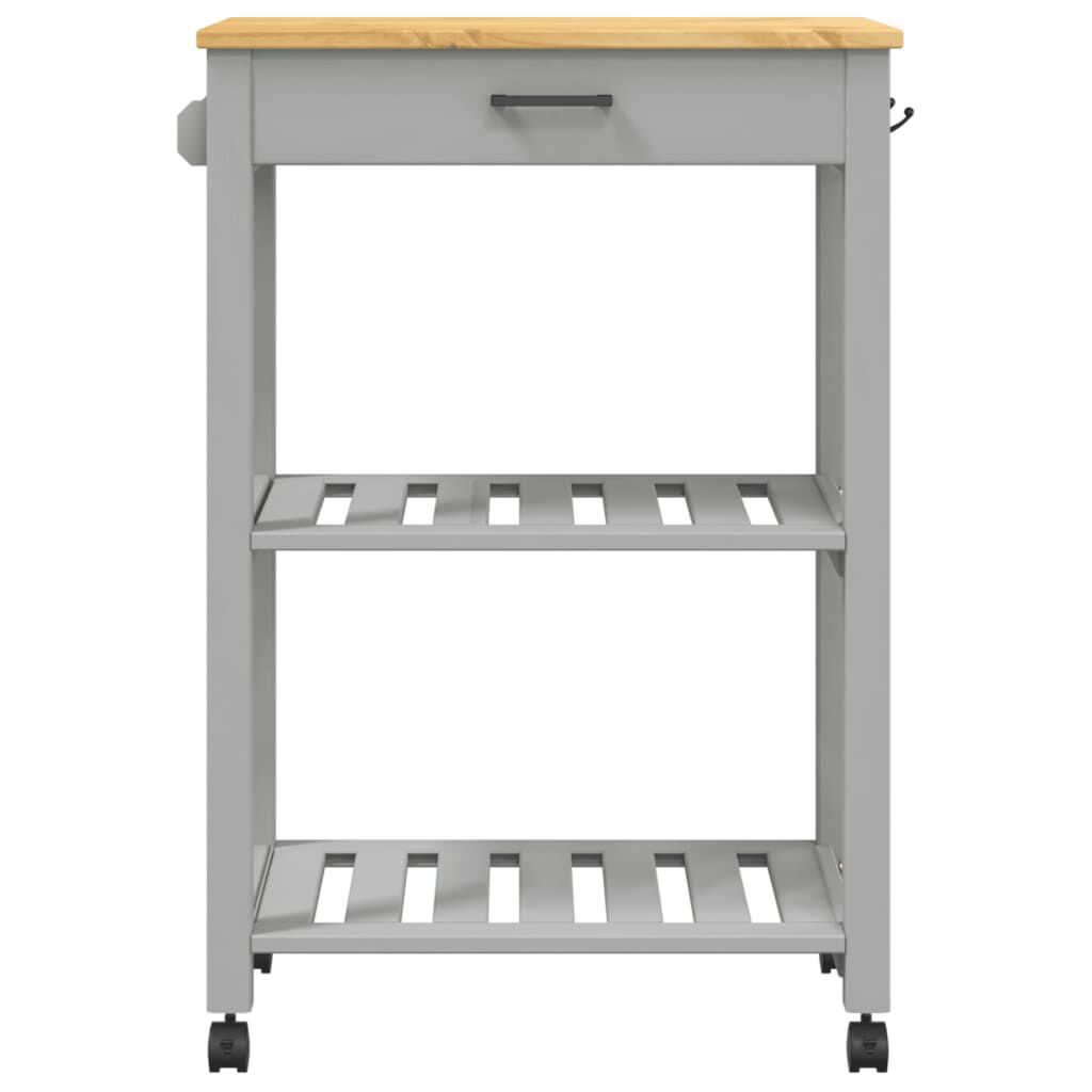 vidaXL Kitchen Trolley MONZA 60x40x90 cm Solid Wood Pine