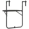vidaXL Hanging Balcony Table Brown 60x64x83.5 cm Plastic Rattan Look