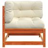 vidaXL Garden Sofa Corner with Cushions Wax Brown Solid Wood Pine