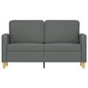vidaXL 2-Seater Sofa Dark Grey 120 cm Fabric