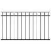 vidaXL Fence Panel Steel 1.7x0.8 m Black