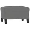 vidaXL Footstool Dark Grey 60x50x41 cm Microfibre Fabric