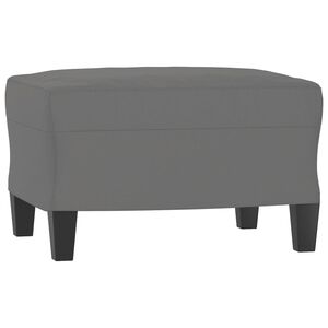 vidaXL Footstool Dark Grey 60x50x41 cm Microfibre Fabric