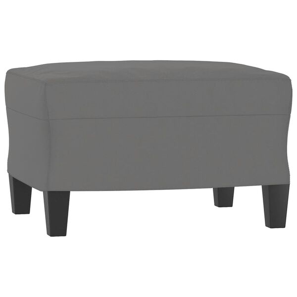 vidaXL Footstool Dark Grey 60x50x41 cm Microfibre Fabric