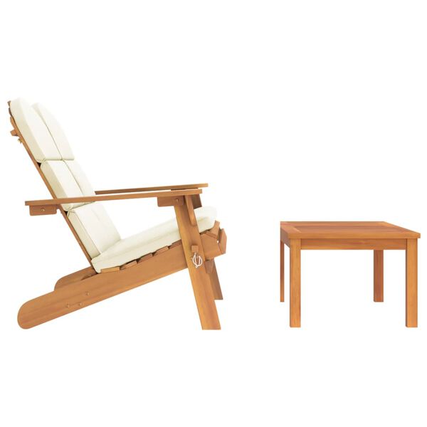 vidaXL 2 Piece Adirondack Garden Lounge Set Solid Wood Acacia