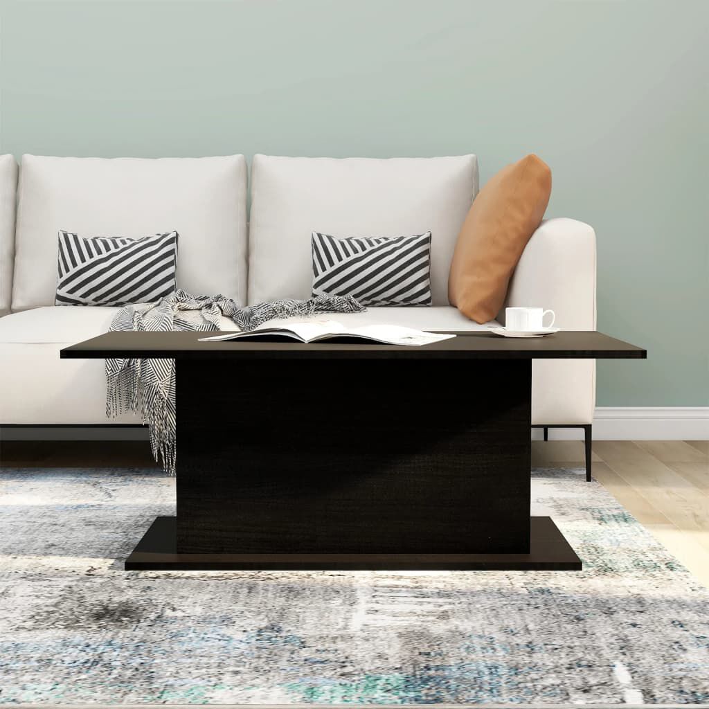 vidaXL Coffee Table Black 102x55.5x40 cm Engineered Wood