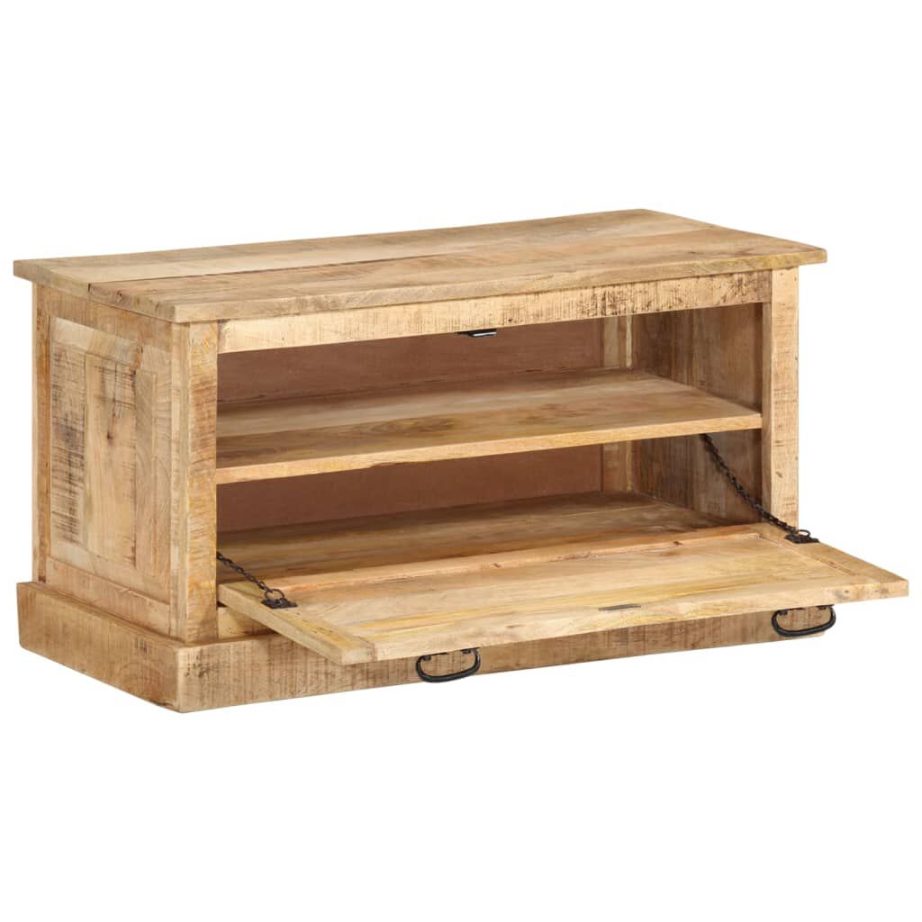 vidaXL Shoe Storage Bench 85x40x45 cm Solid Mango Wood