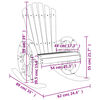 vidaXL Rocking Adirondack Chairs 2 pcs Solid Wood Fir