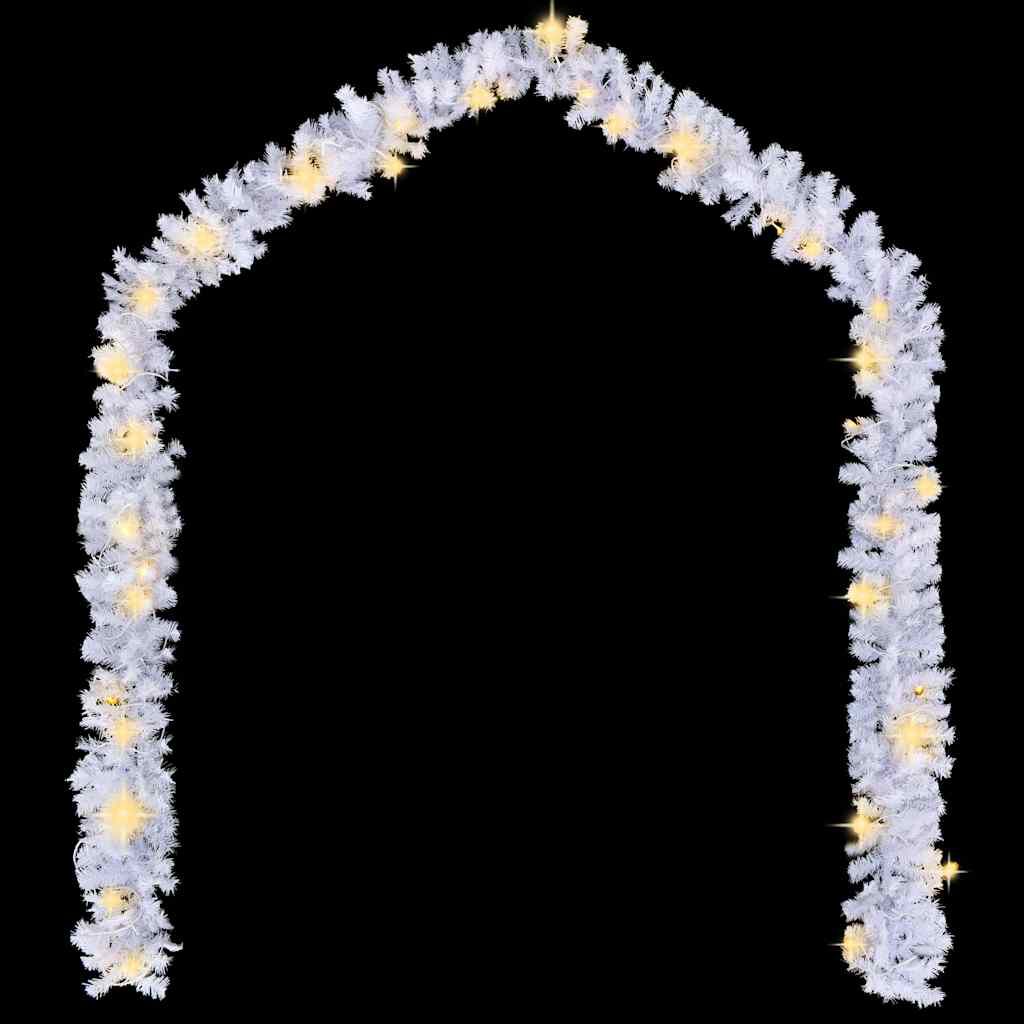 vidaXL Christmas Garland with LED Lights 5 m White