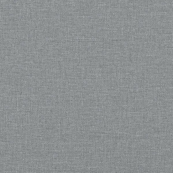 vidaXL Bed Frame without Mattress "Hvar" Light Grey 137x190 cm Fabric