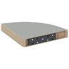 vidaXL Floating Corner Shelf Grey 25x25x3.8 cm MDF
