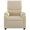 vidaXL Electric Massage Recliner Chair Cream Fabric