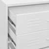 vidaXL Chest of Drawers White 80x35x101.5 cm Steel