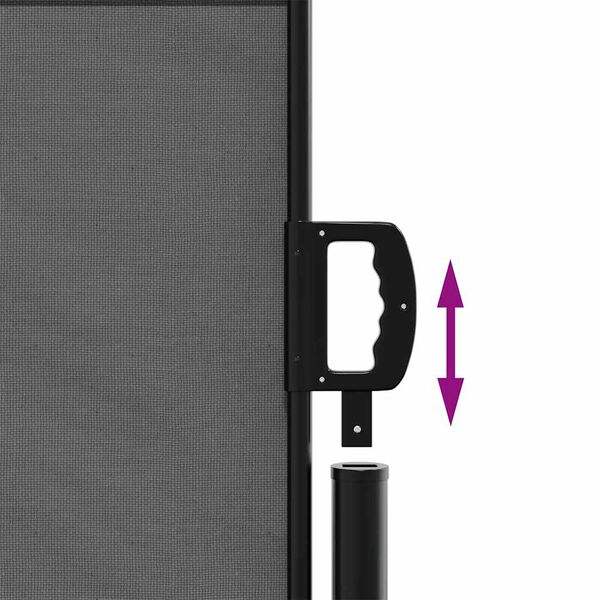 vidaXL Retractable Side Awning Anthracite 140x600 cm