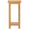 vidaXL Side Table 27x24x55 cm Solid Oak Wood