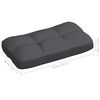 vidaXL Pallet Sofa Cushions 7 pcs Anthracite
