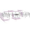 vidaXL 9 Piece Garden Lounge Set with Cushions Aluminium Anthracite