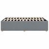 vidaXL Bed Frame without Mattress Light Grey Full Fabric
