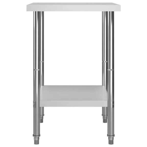 vidaXL Kitchen Work Table 60x60x85 cm Stainless Steel
