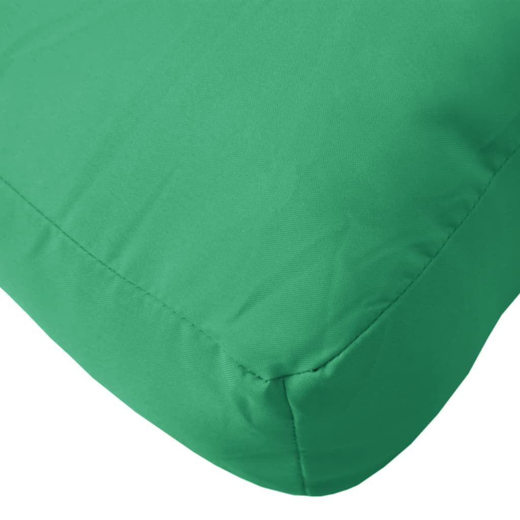 vidaXL Pallet Cushion Green 58x58x10 cm Fabric