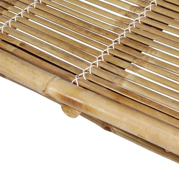 vidaXL 2-Person Sun Lounger Bamboo