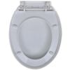 vidaXL Soft-close Toilet Seat White Oval
