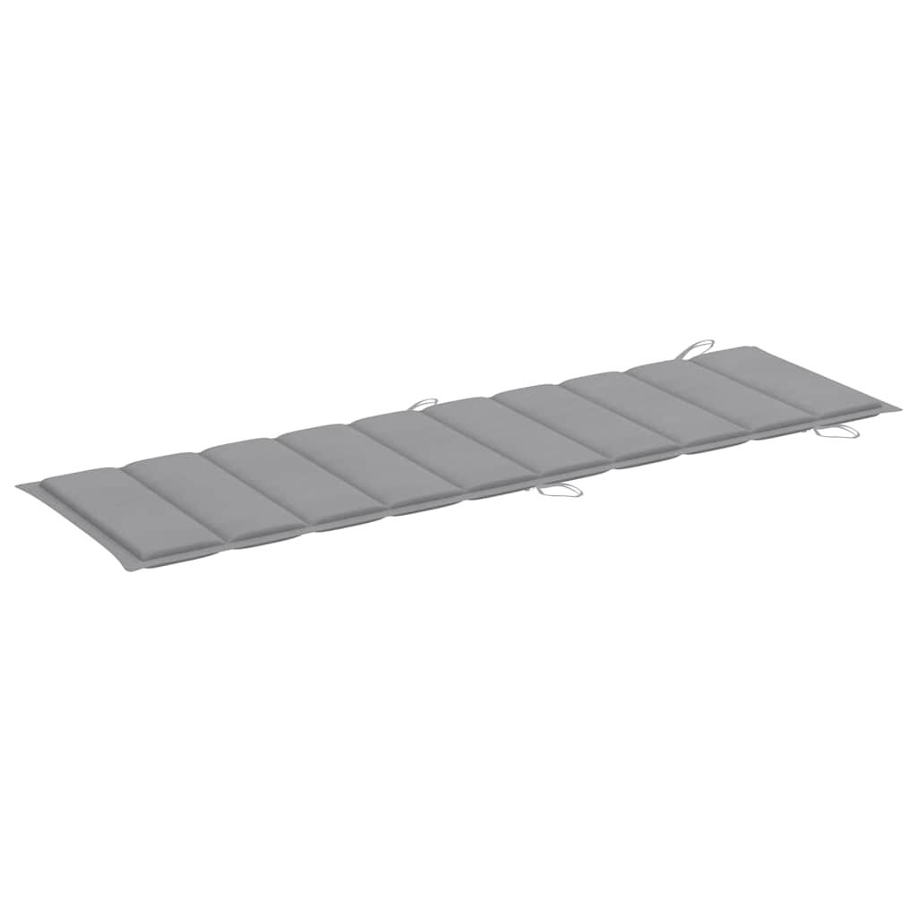 vidaXL Garden Sun Lounger with Cushion Solid Wood Acacia