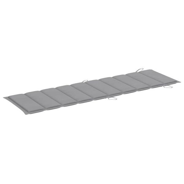 vidaXL Garden Sun Lounger with Cushion Solid Wood Acacia
