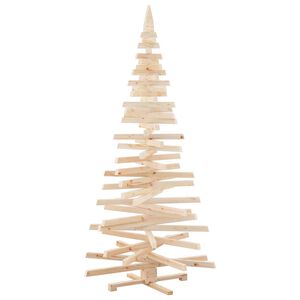 vidaXL Christmas Trees with Stand Natural 210 cm Solid pine wood