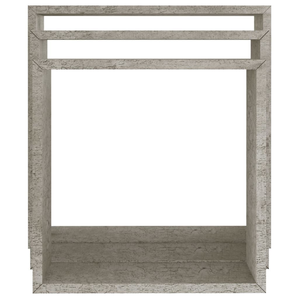 vidaXL Wall Cube Shelves 3 pcs Concrete Grey