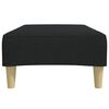 vidaXL Footstool Black 77x55x31 cm Fabric