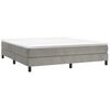 vidaXL Box Spring Bed Frame Light Grey California King Velvet (US Only)