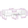 vidaXL 7 Piece Garden Sofa Set with Cushions Wax Brown Solid Wood Pine