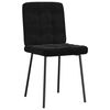 vidaXL Dining Chairs 4 pcs Black Velvet