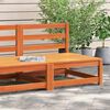 vidaXL Garden Sofa Armless Wax Brown 70x70x67 cm Solid Wood Pine
